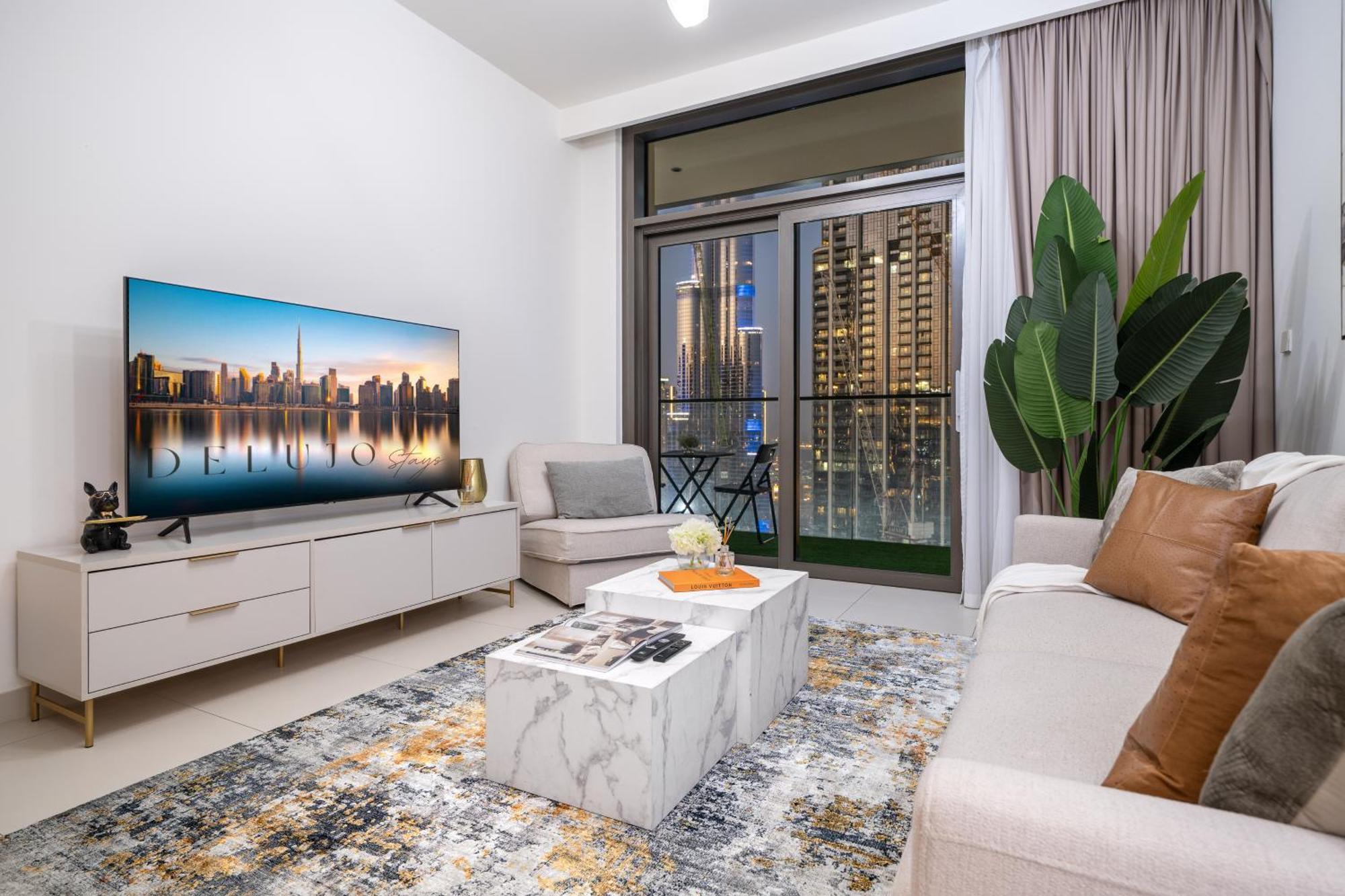 Appartement Luxury One Bedroom With Full Burj Khalifa View & Fountain View By Delujo Dubai