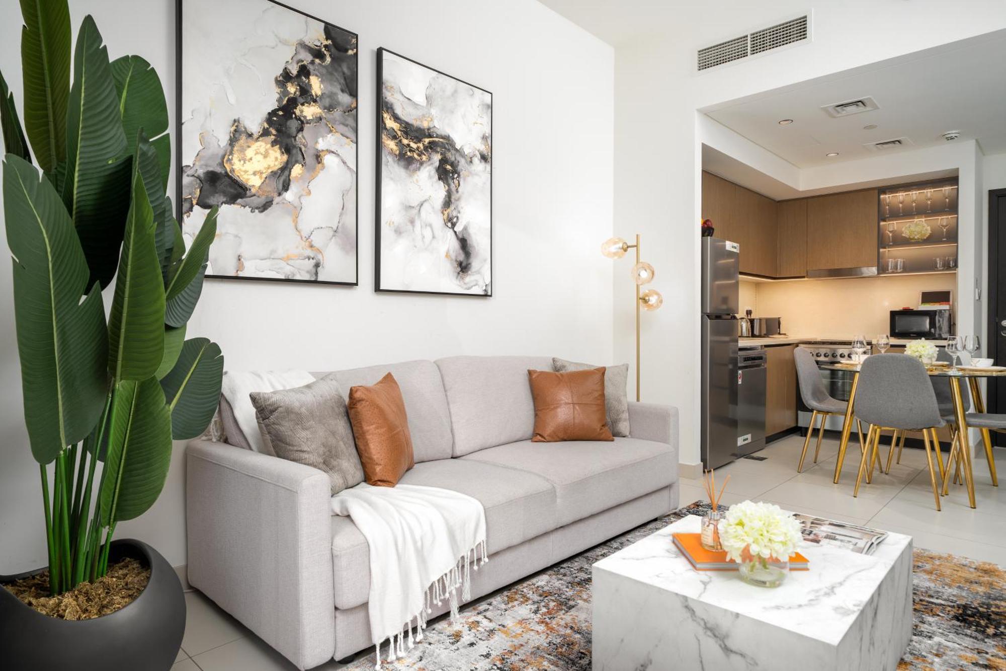 Appartement Luxury One Bedroom With Full Burj Khalifa View & Fountain View By Delujo